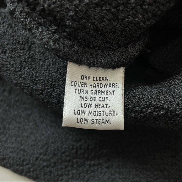 St. John Knit Black Button Down Collared Cardigan Sweater Shirt Jacket - Picture 5 of 6